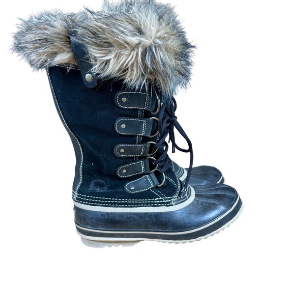 Sorel Joan of Arctic Women's Waterproof Boots Women's Size 8 in Black - EUC! - Picture 1 of 8